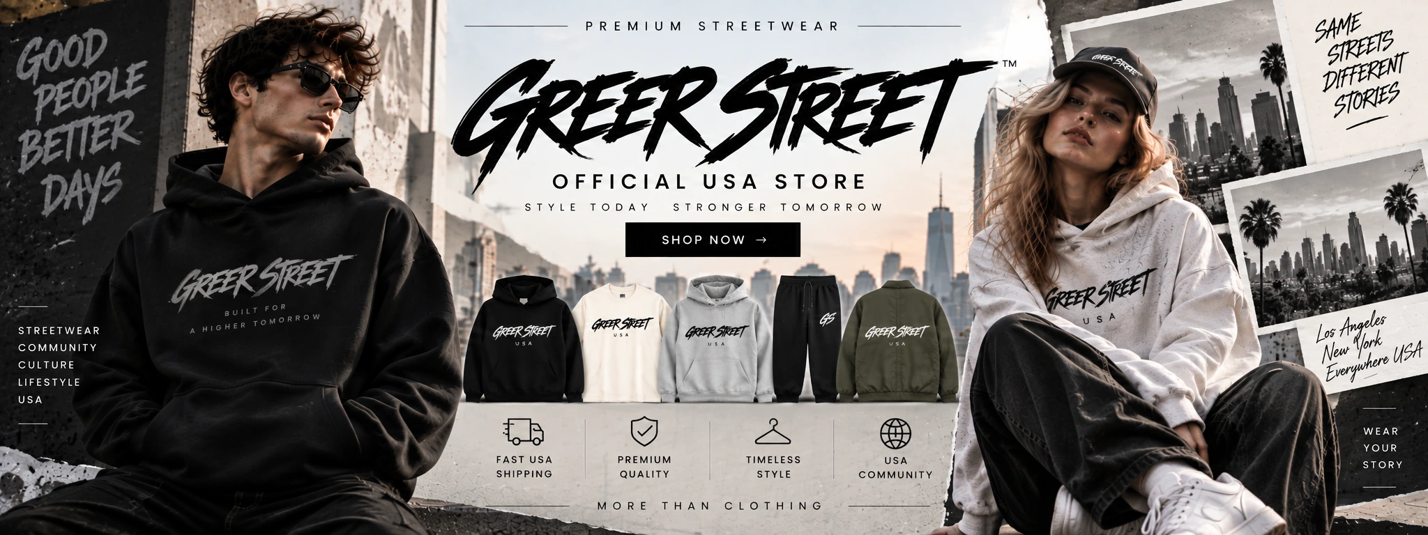 Greer Streets Official USA Store – Premium Streetwear 2026